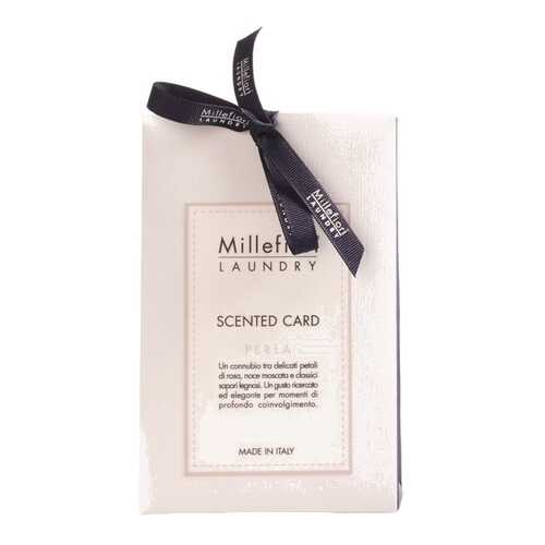 Ароматическая карточка Millefiori Milano Жемчужина Laundry Scented Card Perla 3 шт в Уютерра