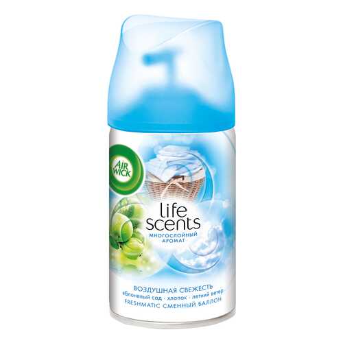 Сменный аэрозоль Air Wick life scents fresh edition воздушная свежесть 250 мл в Уютерра