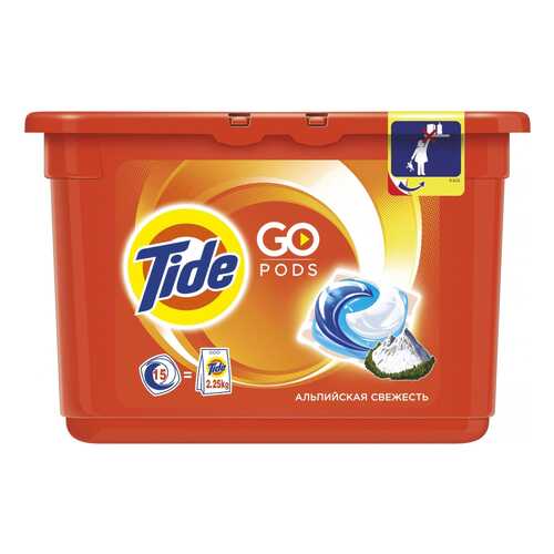 Капсулы для стирки Tide альпийская свежесть 15 штук в Уютерра