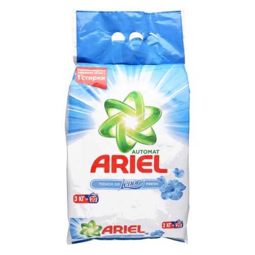 Порошок для стирки Ariel touch of lenor fresh автомат 3 кг в Уютерра