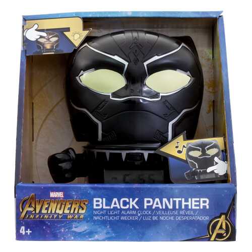 Будильник BulbBotz Marvel, минифигура Black Panther (Черная пантера) 14 см 2021449 в Уютерра