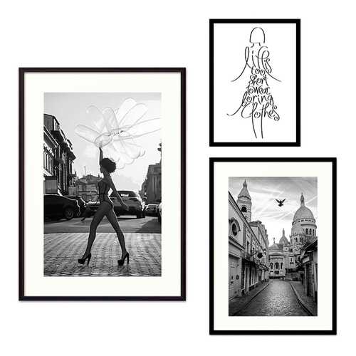 Набор постеров Коллаж Fashion №53 110х100 см в Уютерра
