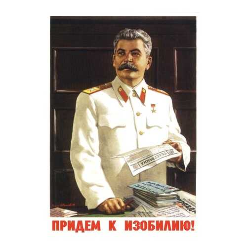 Плакат СТ-Диалог Придем к изобилию!, СОВ-203, лам.бумага, 60х90 см в Уютерра
