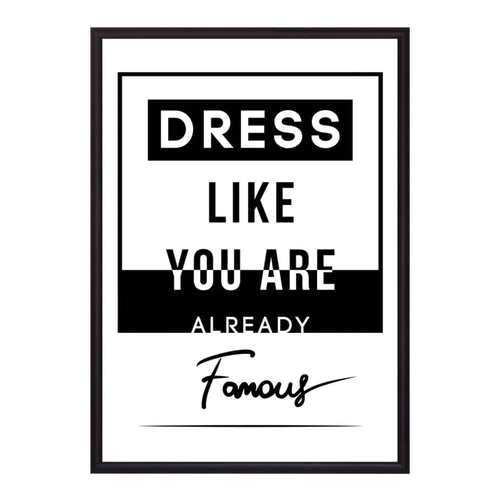 Постер в рамке Famous 21х30 см в Уютерра