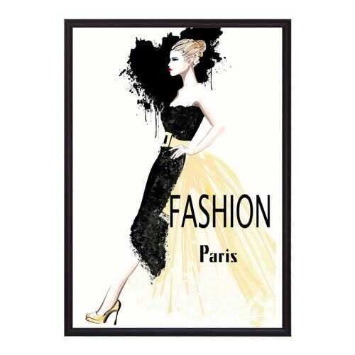 Постер в рамке Fashion Paris 50х70 см в Уютерра