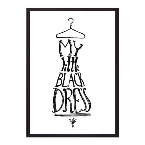 Постер в рамке Little Black Dress 50х70 см в Уютерра
