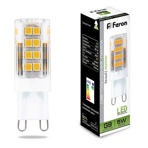 Лампа светодиодная Feron LB-432 G9 5W 4000K 25770 в Уютерра