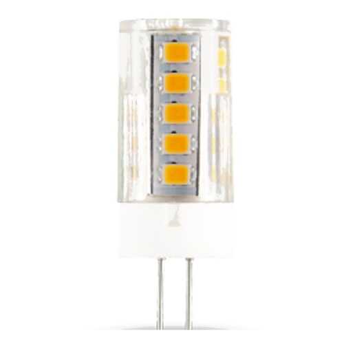 Лампа светодиодная Gauss G4 12V 4W (410lm) 4100K, 20x60, керамика/пластик, 207307204 в Уютерра