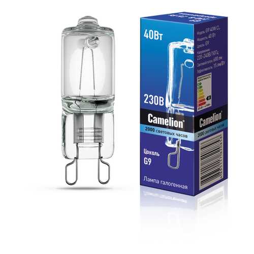 Лампочка Camelion G9, Теплый свет 40 Вт, Галогенная в Уютерра