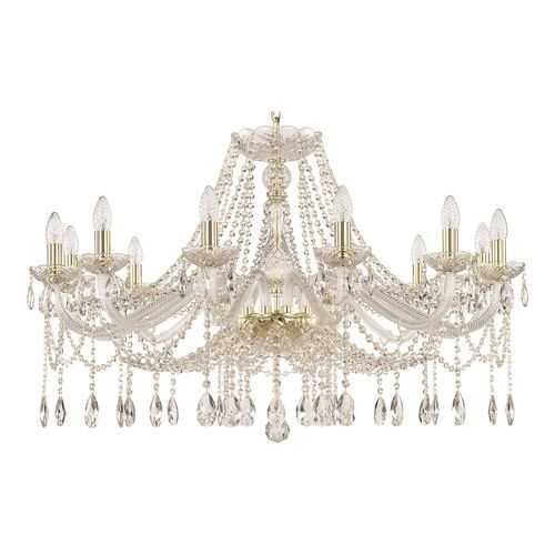 Люстра хрустальная 107/12/360 G Bohemia Ivele Crystal в Уютерра