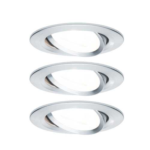 Светильник встраиваемый, комплект Nova 3stepdim 3x6,5W Ws Al g 93469 в Уютерра