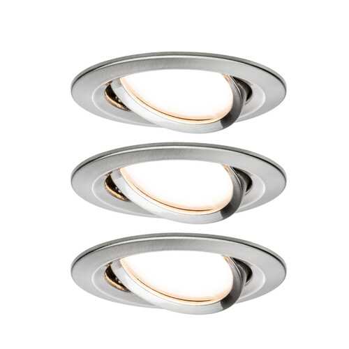 Светильник встраиваемый, комплект Nova Coin LED 3x6,5W Eis geb 93447 в Уютерра