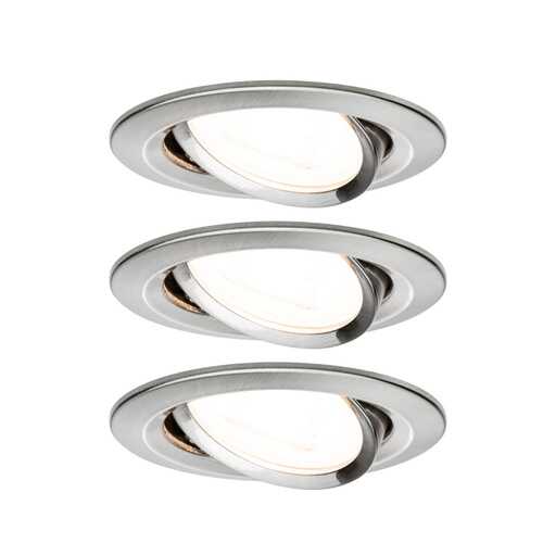 Светильник встраиваемый, комплект Nova LED 3x6,5 GU10 Eisen gb 93429 в Уютерра