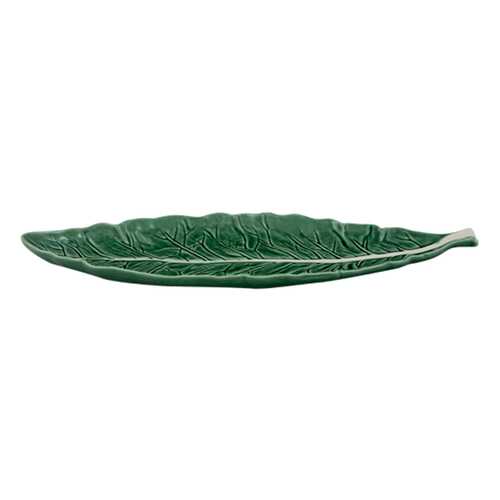 Блюдо Bordallo Pinheiro Cabbage Narrow Leaf Natural 40x12,5x3 см в Уютерра