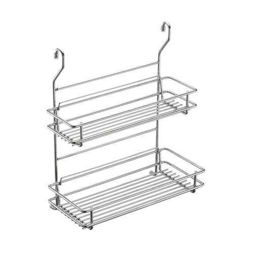 Полка на рейлинг двухъярусная разборная MX-412 хром глянец в Уютерра