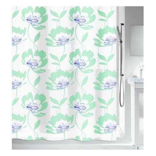 Штора декоративная для ванной комнаты Spirella Blossom Green peva 180X200 в Уютерра